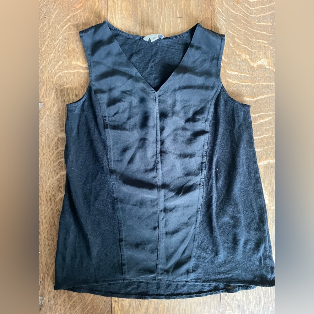 Witchery Australia Silk and Linen Elegant Black Sleeveless Top XXS
